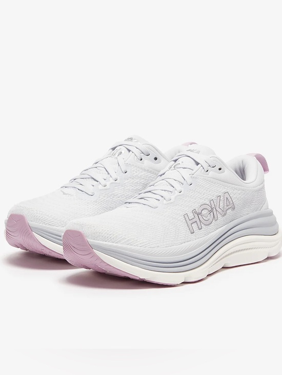Hoka One One Shoes - HOKA Women's Gaviota 5 Running Shoes - Sea Ice/ Pink Twilight